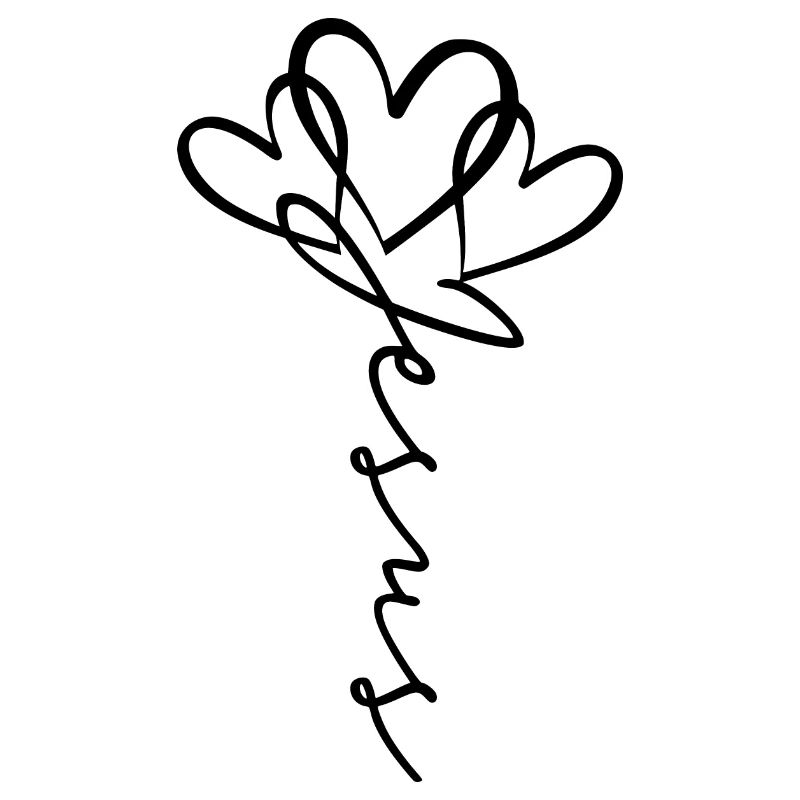 Jesus Scripture Heart Flower