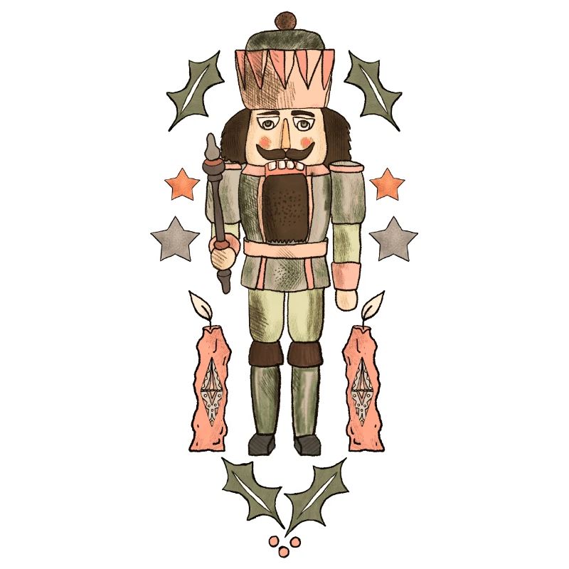Nutcracker with décor