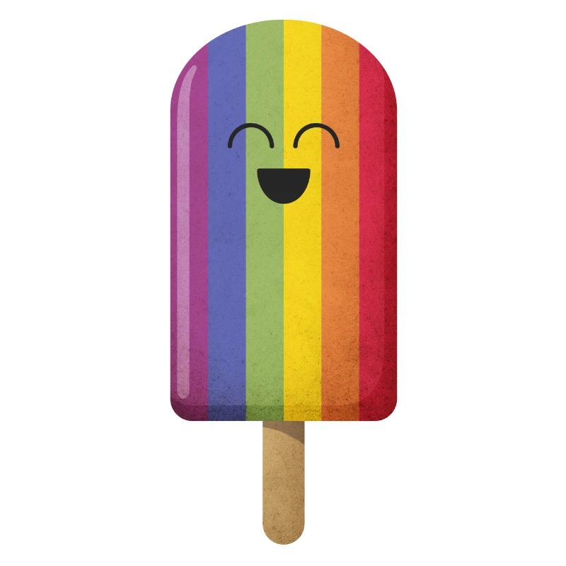 Regenbogen Eis vertikal