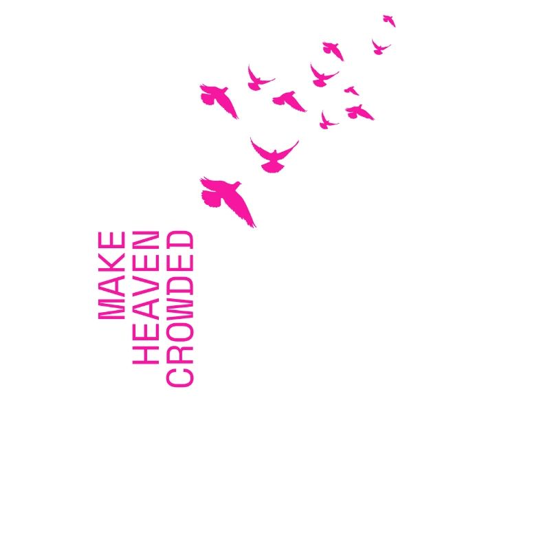 Croix blanche « Make Heaven Crowded » Design