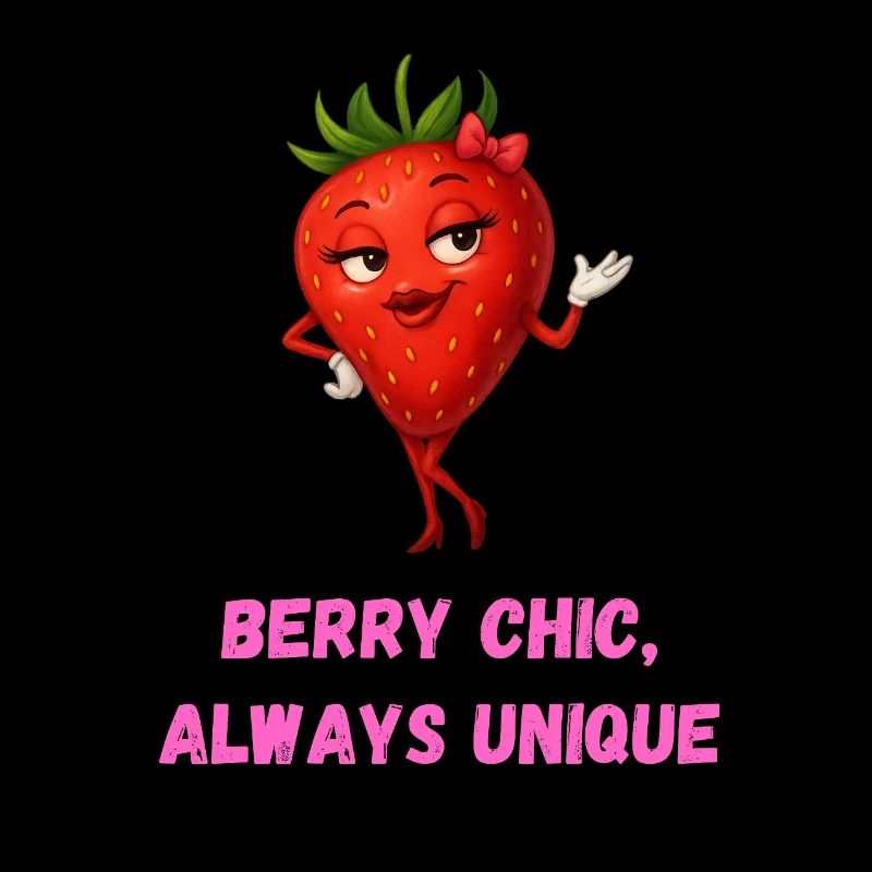 Erdbeere Berry Chic Einzigartig Karikatur 