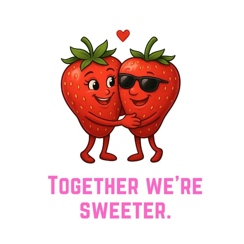 Ensemble, nous sommes plus doux - Erdbeeren süß