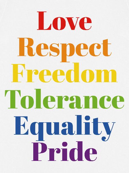 Rainbow Pride Kernwerte