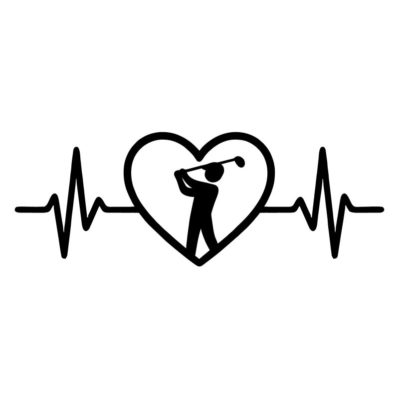 Le cœur du golf pour le tee