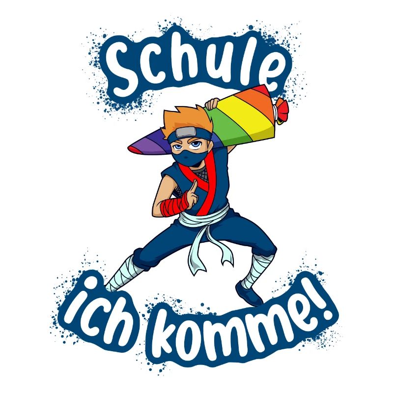 Schule ich komme - Ninja Schulanfang Einschulung