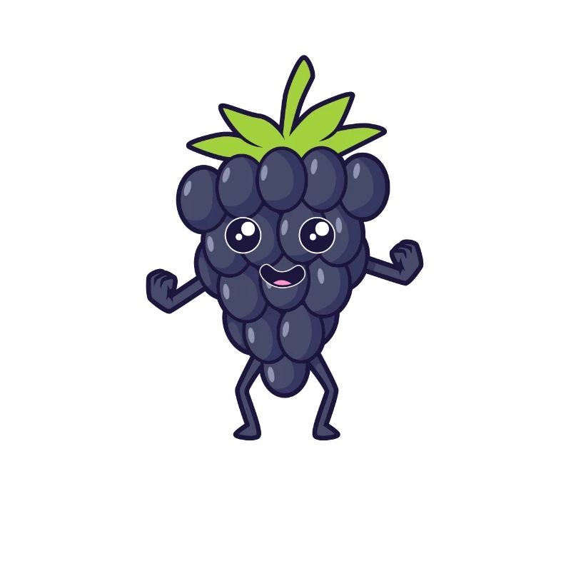 Kawaii Comic Brombeere
