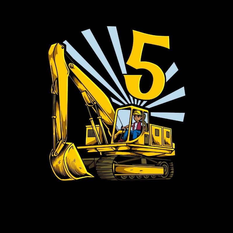Ich bin 5 - Bagger Geburtstag 5 Jahre