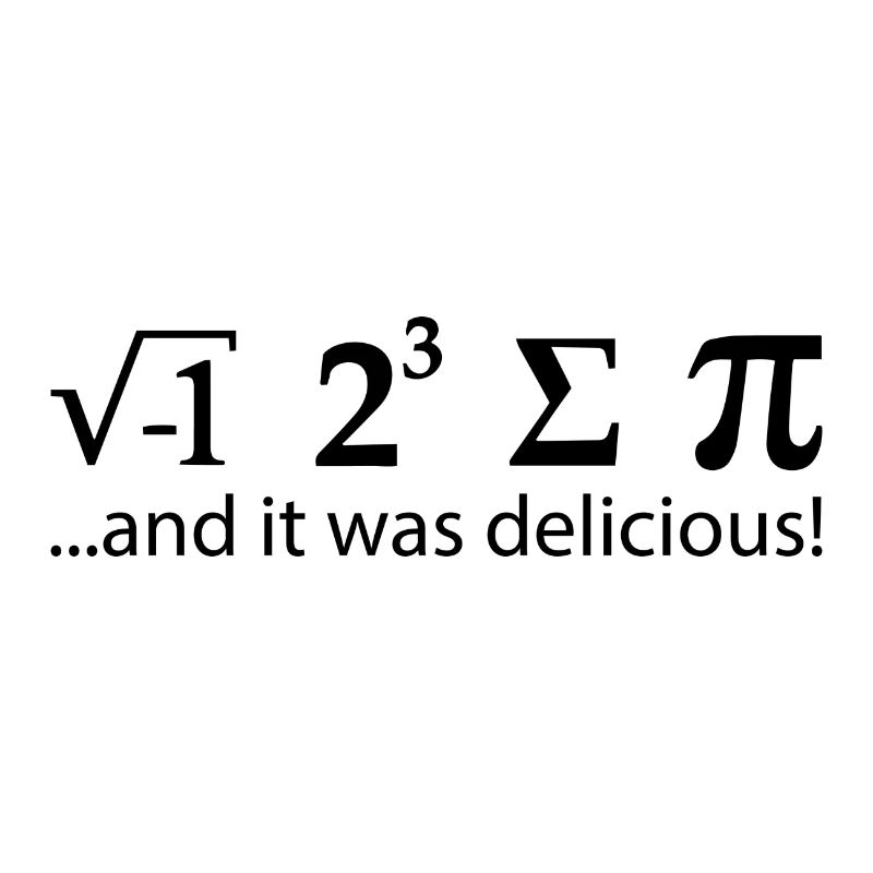 I ate some pie Pi Math Mathe Spruch Delicious