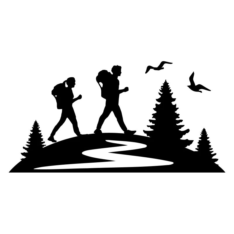 WANDERN Wanderer Bäume