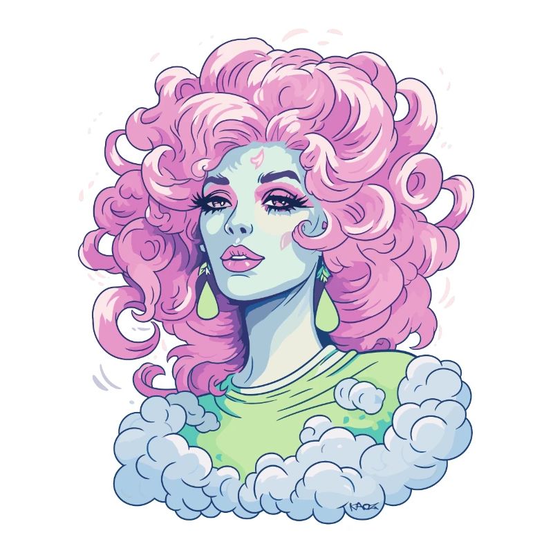 Candy Colored Beauty Clouds Queen