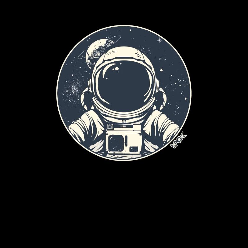 Astronaut and cosmonaut in space