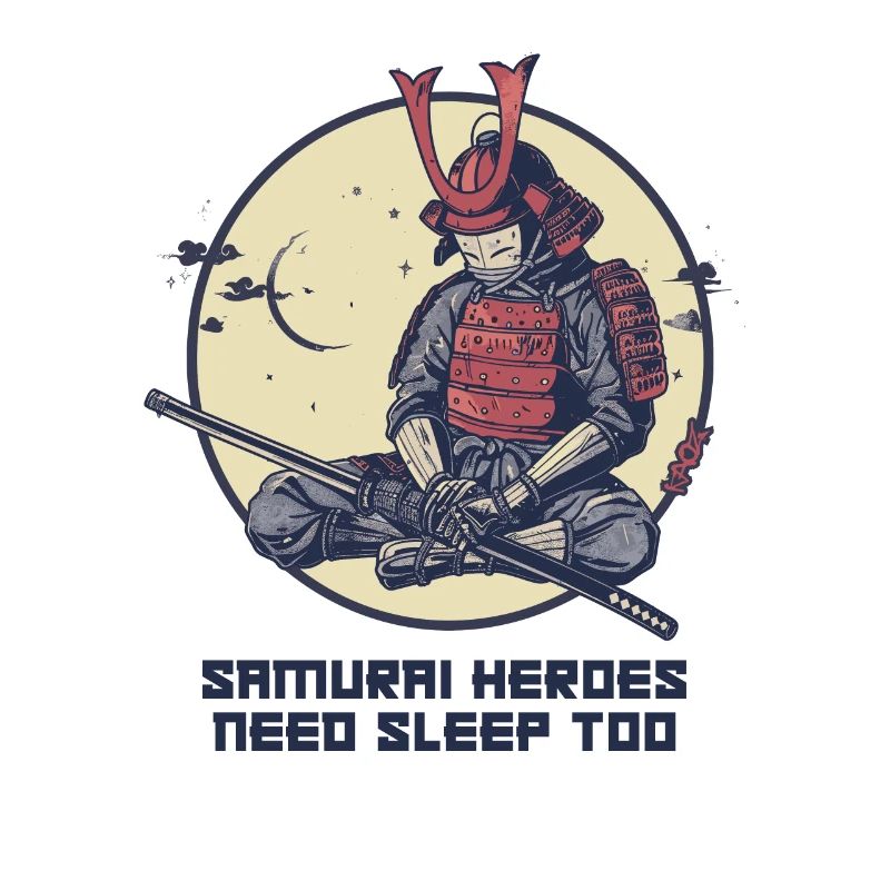 Samurai-Held braucht Schlaf