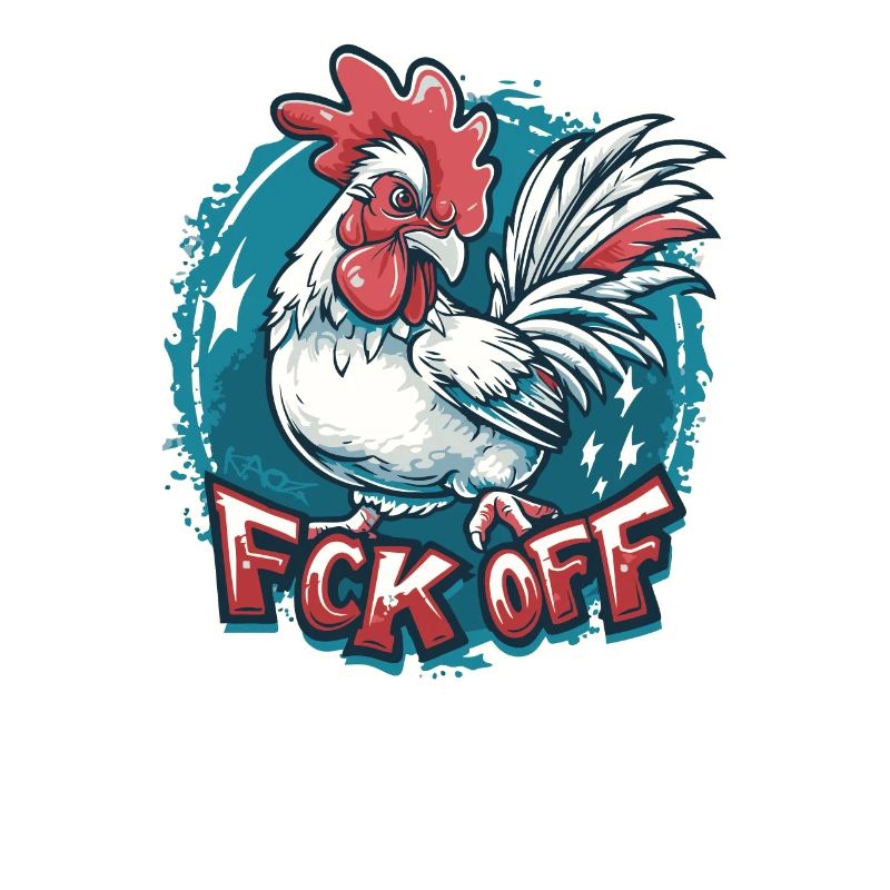 FCK OFF Rooster Chicken