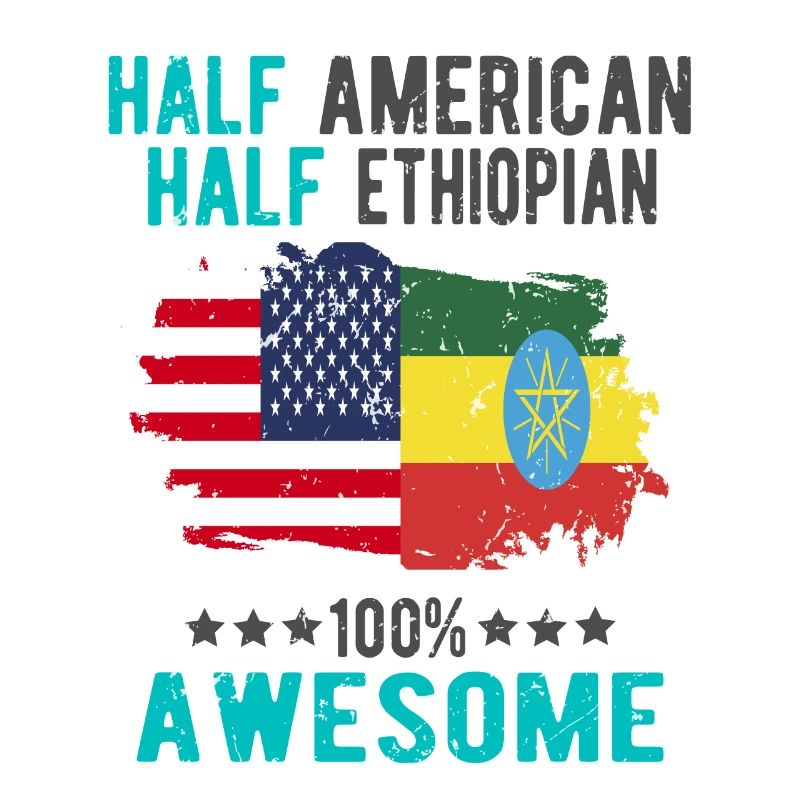 Half American, half Ethiopian