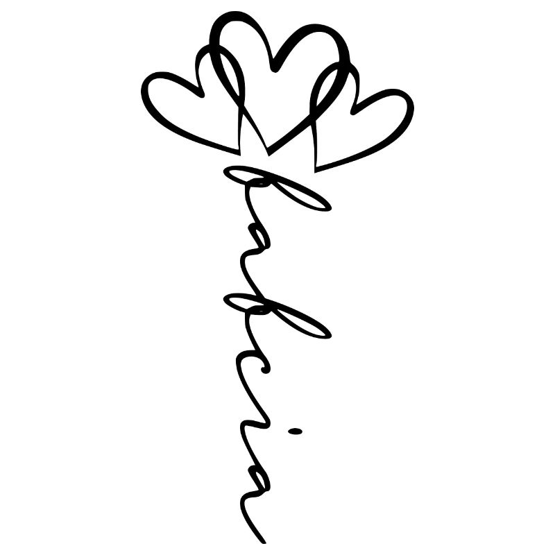 Babcia Scripture Heart Flower