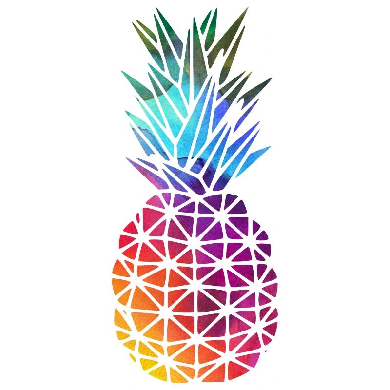 Rainbow pineapple