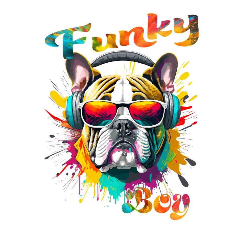 Funky Junge Bulldogge