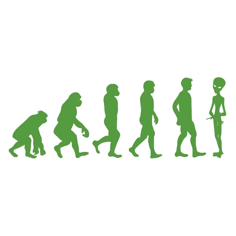 Alien / Area 51 / UFO: Evolution - Monkey - Human -