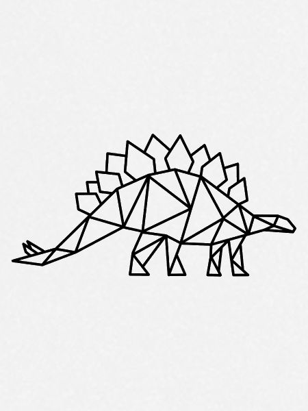 Stegosaurus Geometry Dino