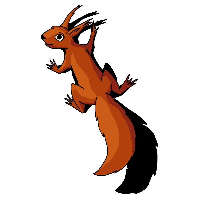 Eichhörnchen funky Tierchen Waldbewohner Geschenk