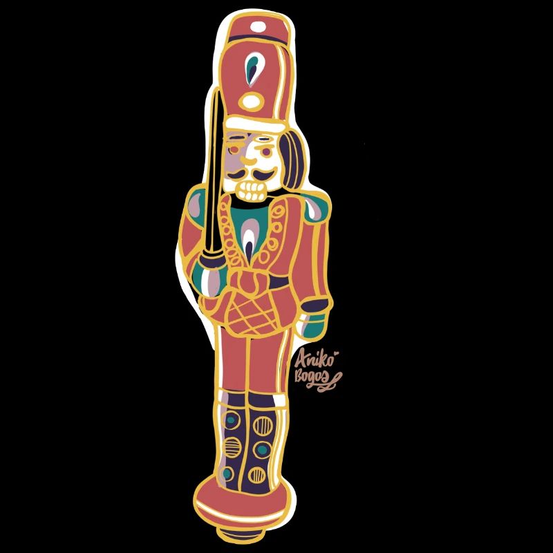 Bunter Nussknacker Deco Design