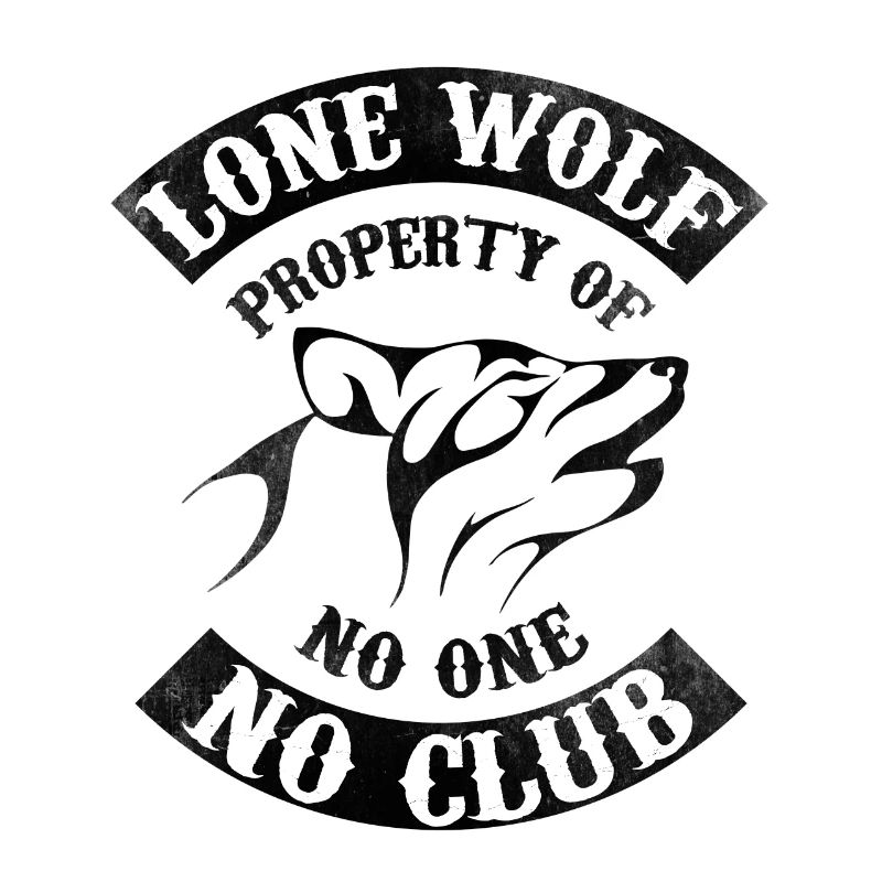 Motorcycle pattern - lone wolf