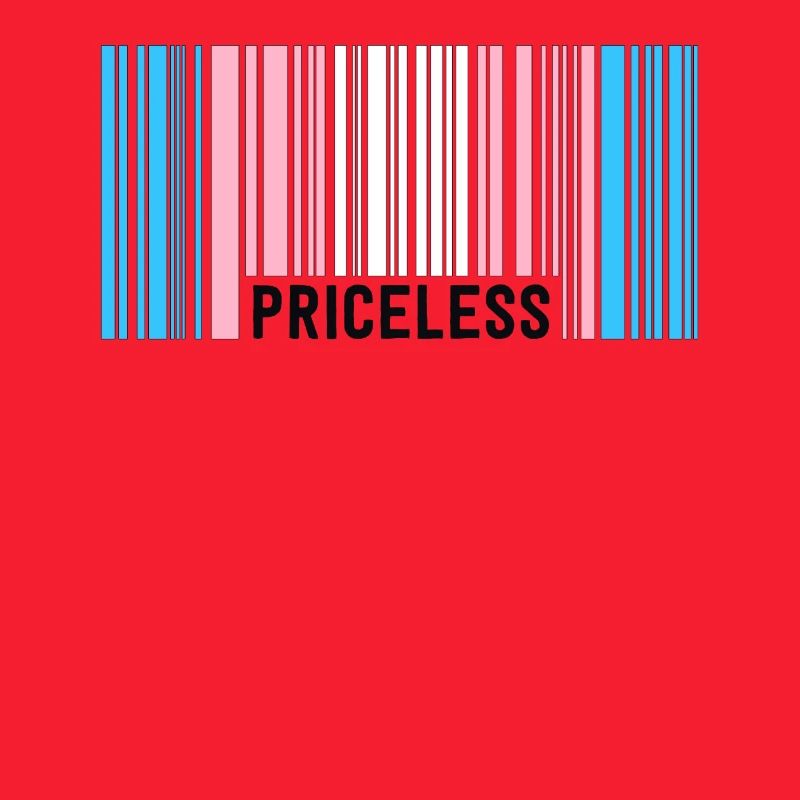 Priceless Trans Pride Barcode Subtle Transgender
