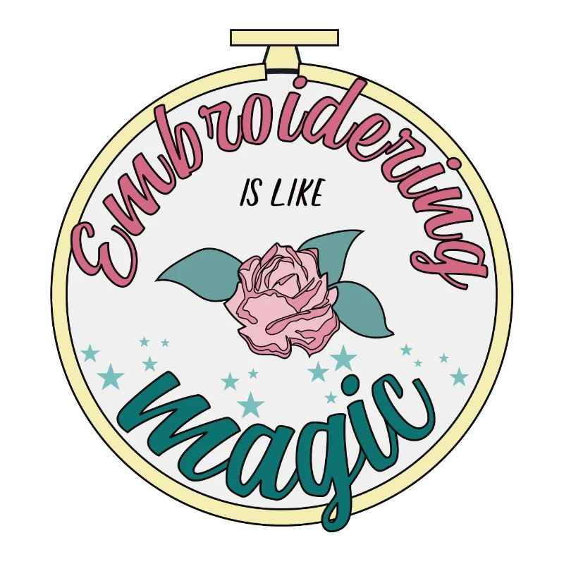 Embroidering is like magic