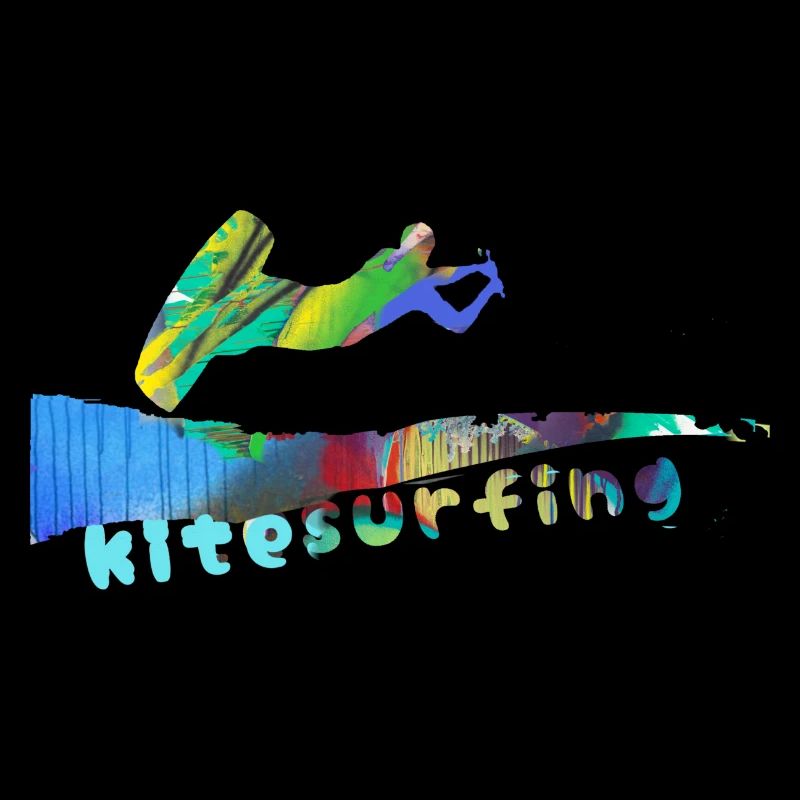 Kiten, surfen,kitesurfing, Graffiti