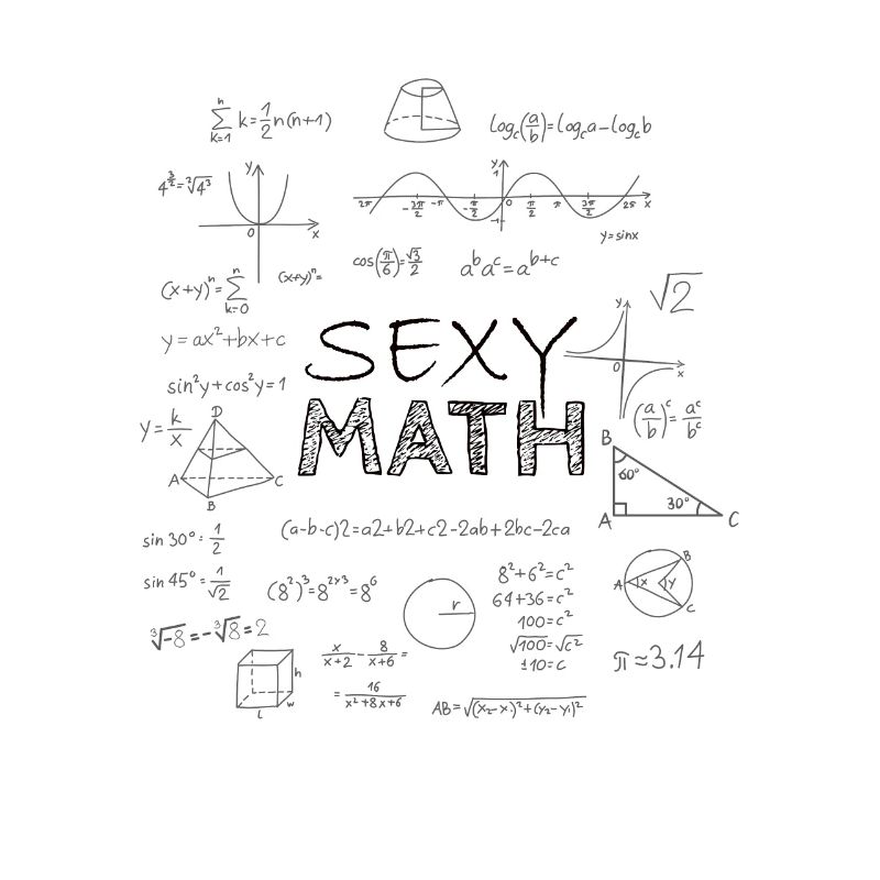 Sexy Math Professeur Math, Cadeau, Tableau noir
