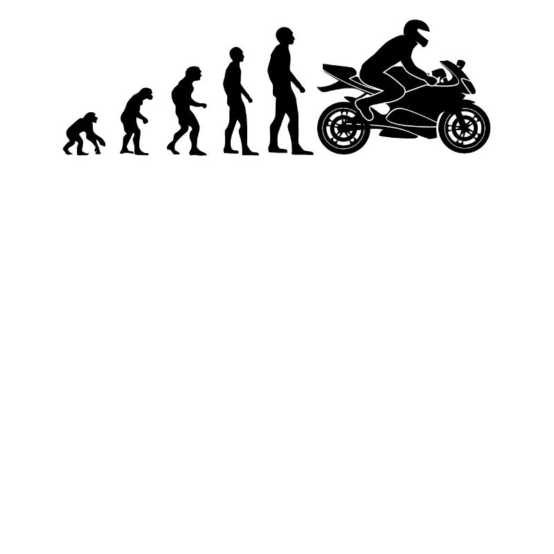 Motorradfahrer Lustige Evolution Motorrad Geschenk