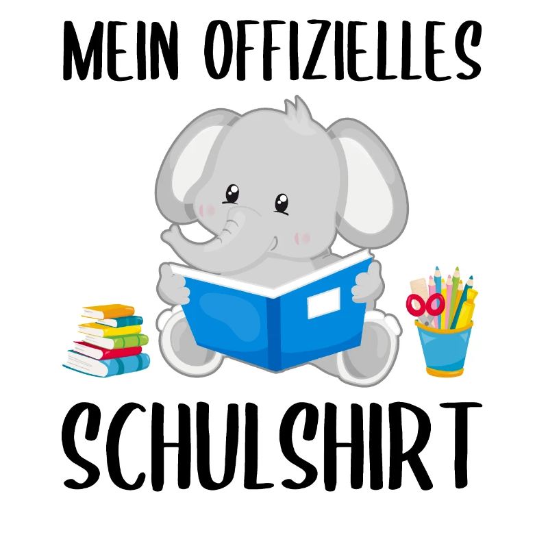 Elefant Schulshirt Schulbeginn Schule Geschenk
