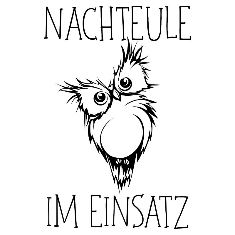 Nachteule im Einsatz Eule Müde Krankenschwester