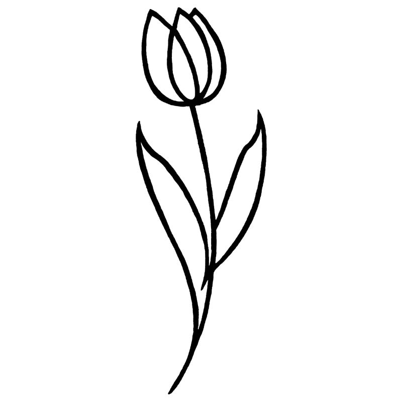 Skizze einer schwarzen Blume