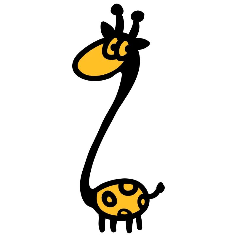 Lustige Giraffe