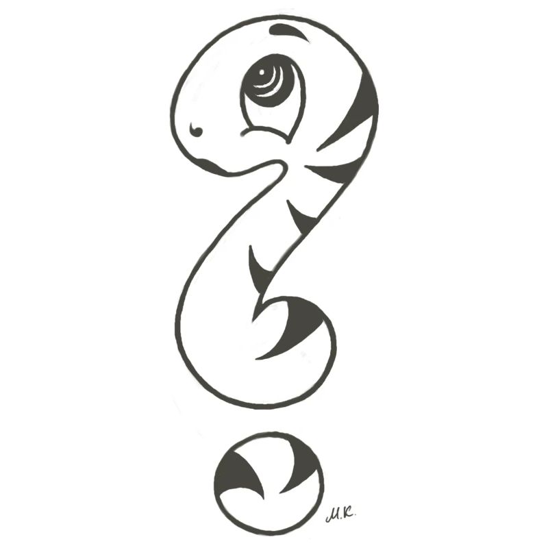Point d’interrogation serpent