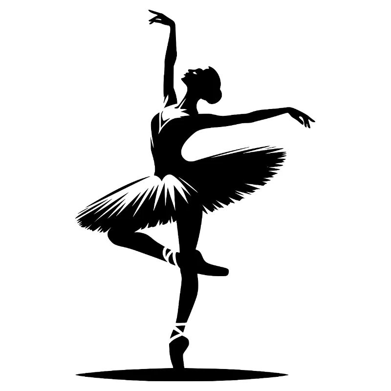 Ballerine dansante dans une pose de danse parfaite