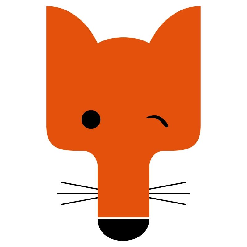 Fuchs blinzelnd