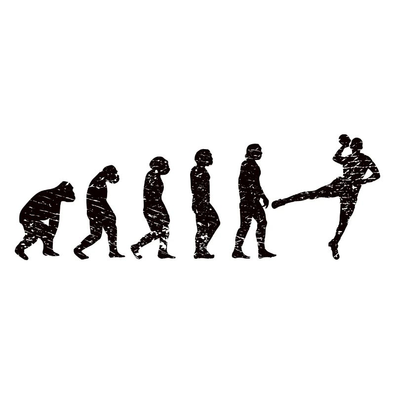 Handball Team Handballer Evolution Handball Player