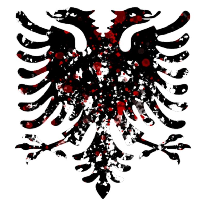 Albanian Eagle Black White Red