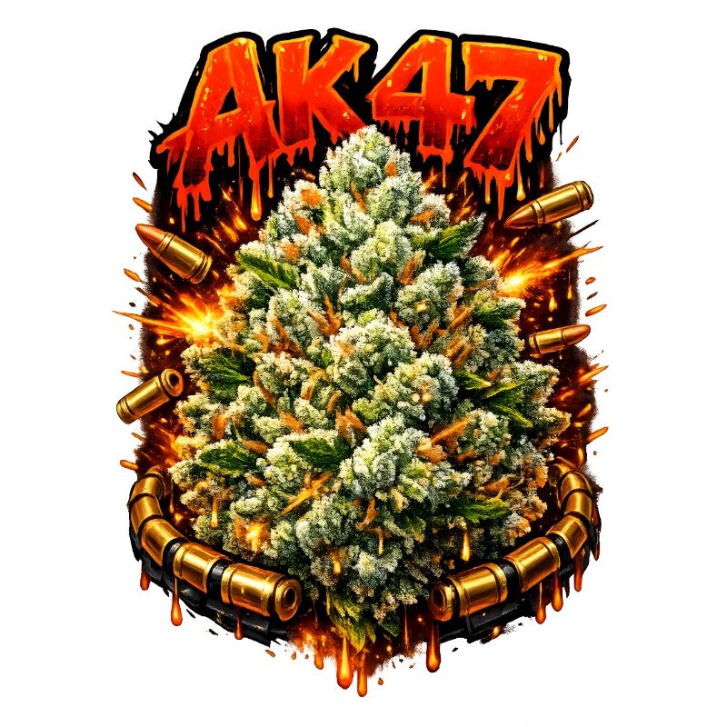 AK47Weed Strain Graffiti-Kunstdruck
