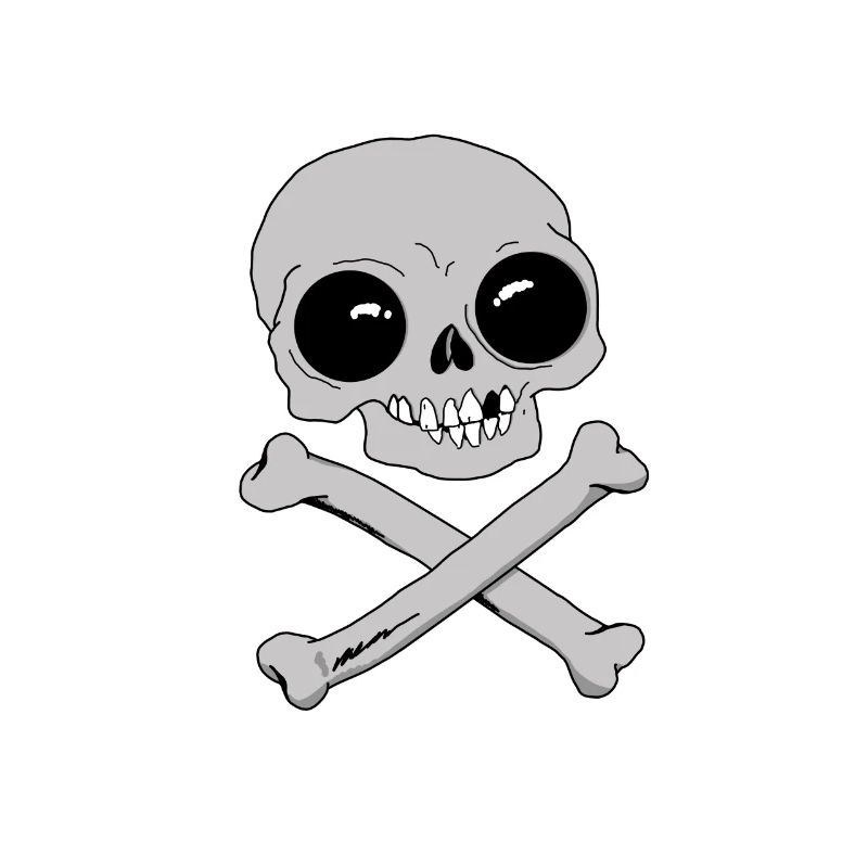 ☠️ Tshirt Bones & Skulls Idée cadeau pour amis