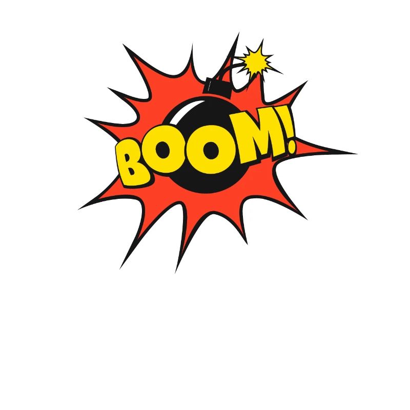 Comic speech bubble speechbubble boom bomb!