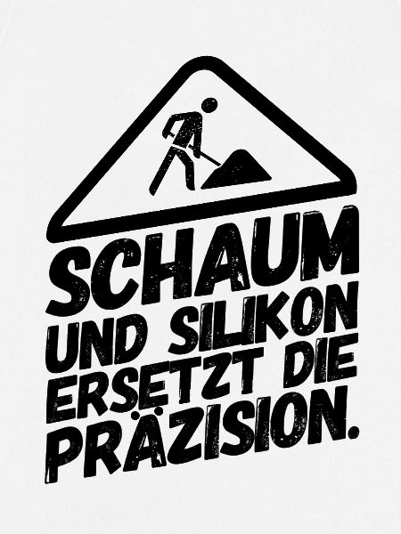 Bauarbeiter Baustelle Schaum Silikon
