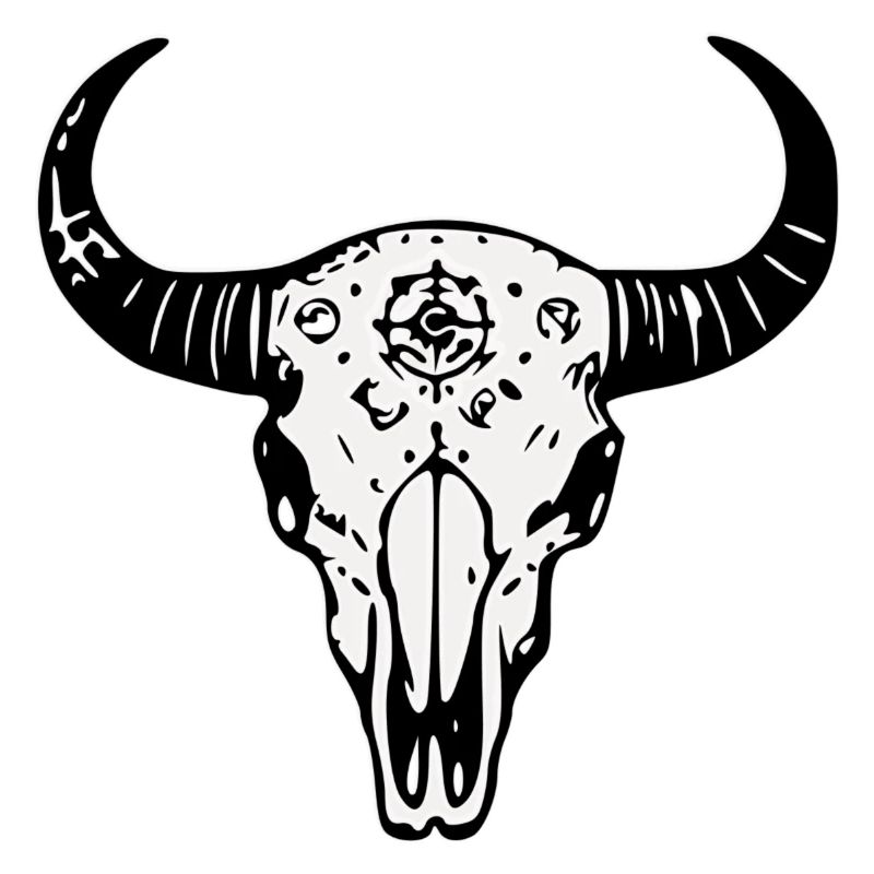 Büffel-Schädel