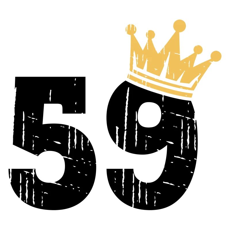 59 Couronne 59e anniversaire 59 ans