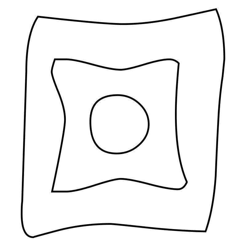 Boîte d’ornement dans une boîte - Blanc vectoriel
