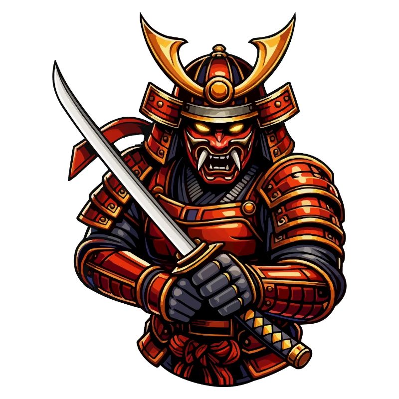 Martial Arts Samurai with Sword