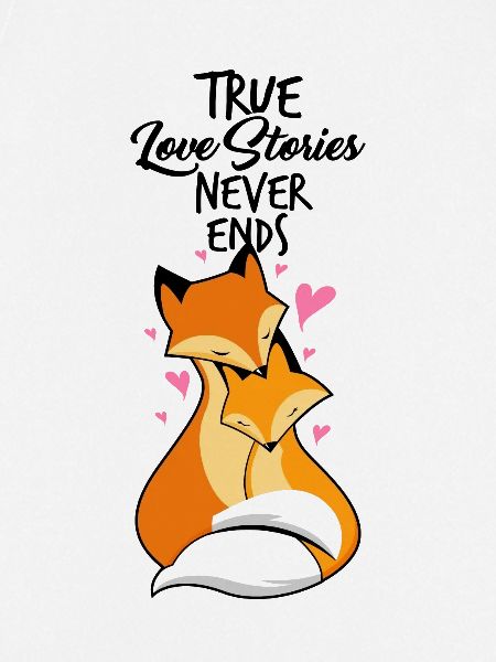 Lovers - foxes in love