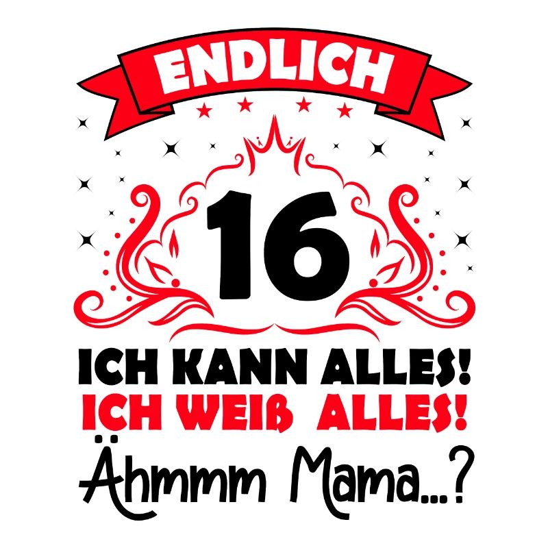 16 Geburtstag Mädchen Junge Fun Geschenk lustig